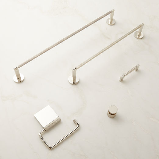 Nicolo Knurled Polished Nickel Wall Hook