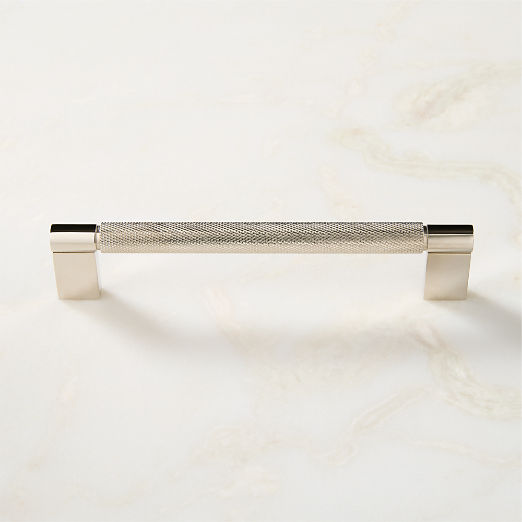 Nicolo Knurled Polished Nickel Cabinet Handles
