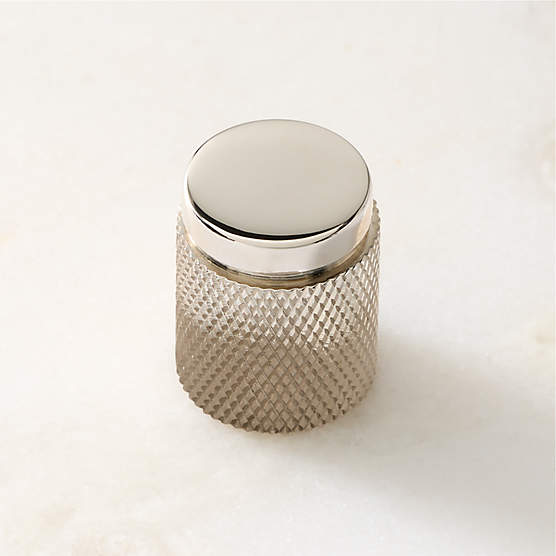 Nicolo Knurled Pollished Nickel Cabinet Knob