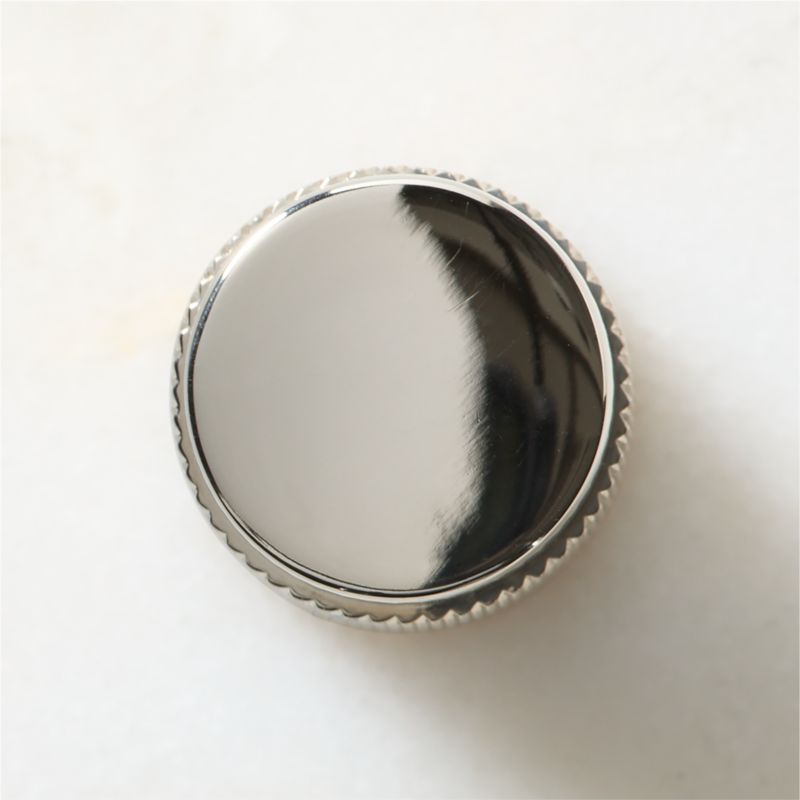 Nicolo Knurled Pollished Nickel Cabinet Knob - image 3 of 4