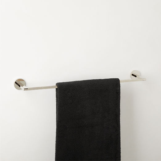 Nicolo Knurled Polished Nickel Towel Bar 24''