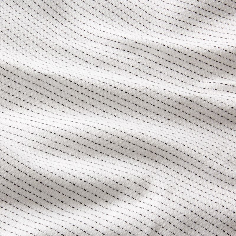 Niera Pinstitch Organic Cotton White Full/Queen Duvet Cover - image 2 of 3