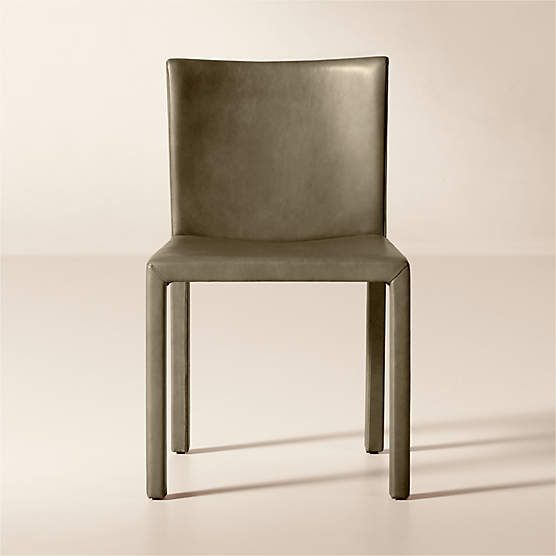 Nigel Grey Leather Dining Chair