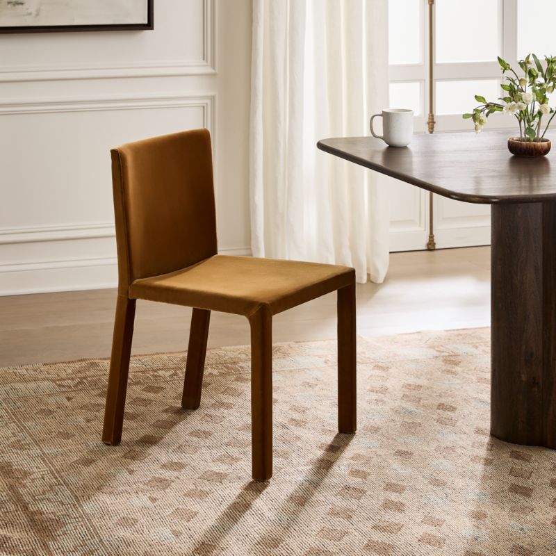 Nigel Turmeric Velvet Dining Chair - image 3 of 9