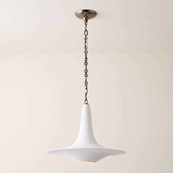Niko Plaster Round Pendant Light
