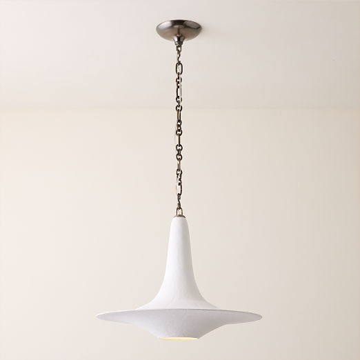 Niko Plaster Round Pendant Light
