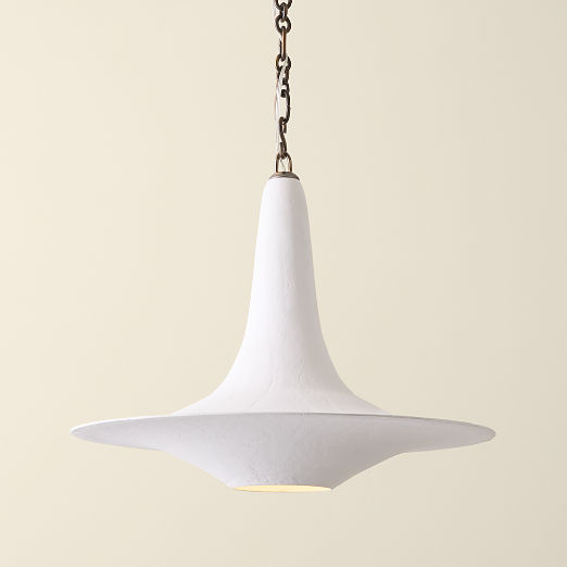 Niko Plaster Round Pendant Light