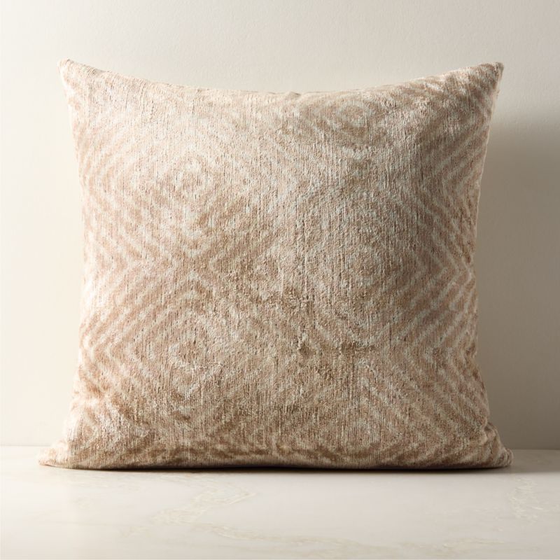 Nilo Turkish Silk Throw Pillow with Down-Alternative Insert 23" - image 0 of 4