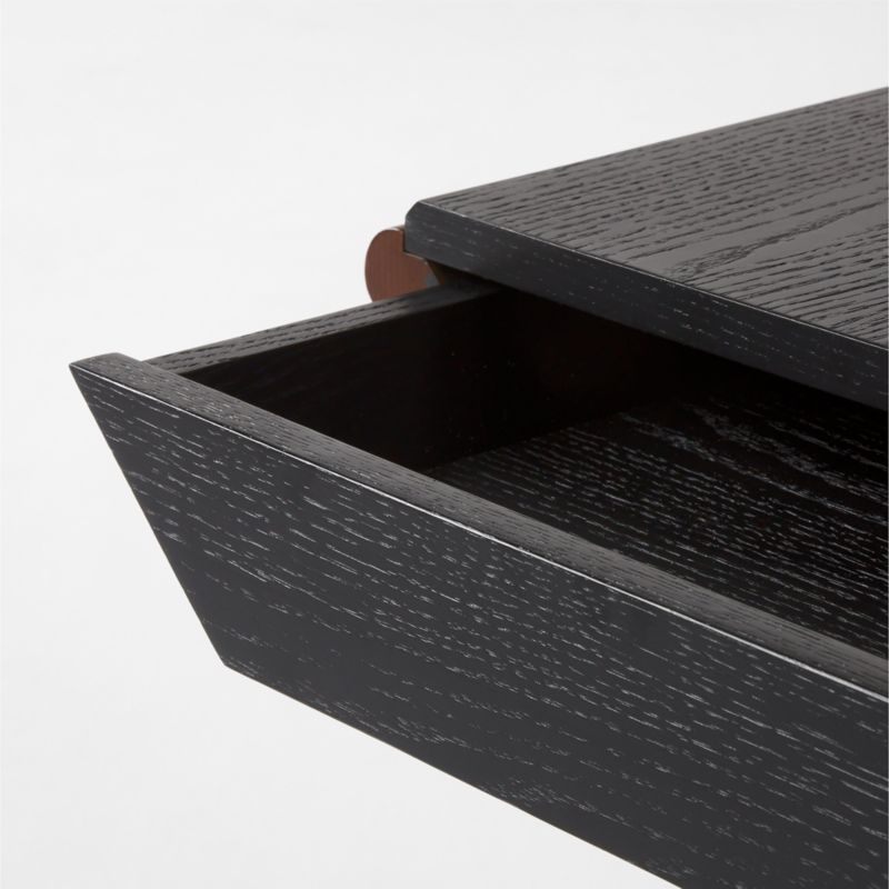 Nirone 2-Drawer Extendable Black Ebonized Oak and Walnut Desk by Gianfranco Frattini - image 10 of 12