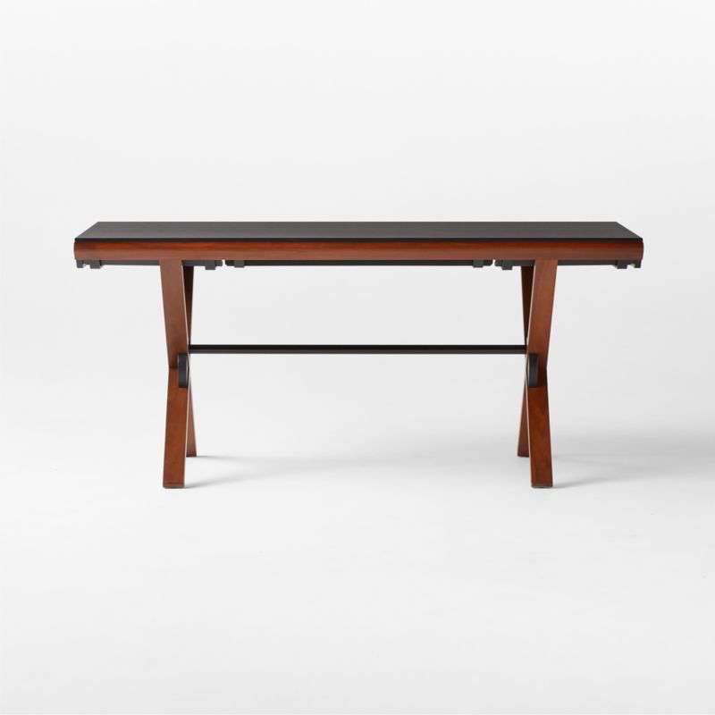 Nirone 2-Drawer Extendable Black Ebonized Oak and Walnut Desk by Gianfranco Frattini - image 5 of 12