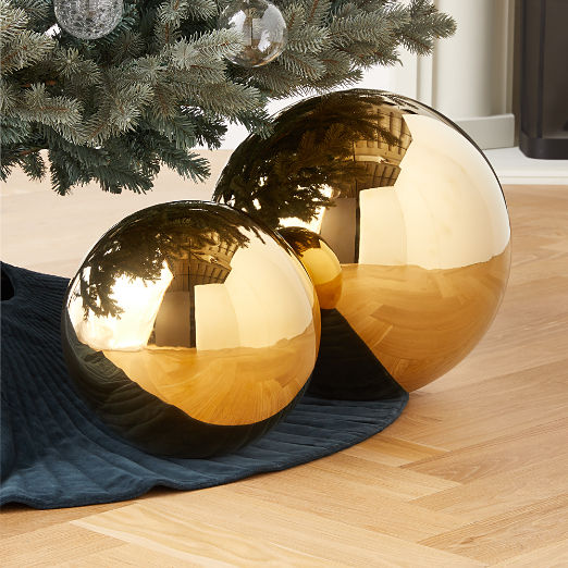 Nix Champagne Gold Decorative Orbs