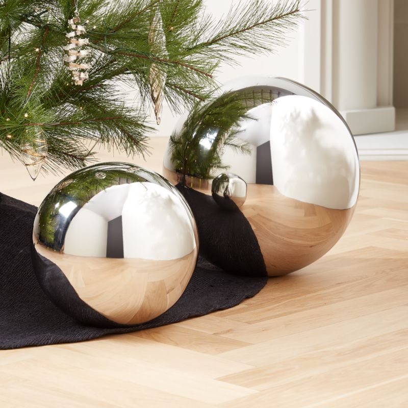 Nix Stainless Steel Decorative Orb 4.75" - image 5 of 8