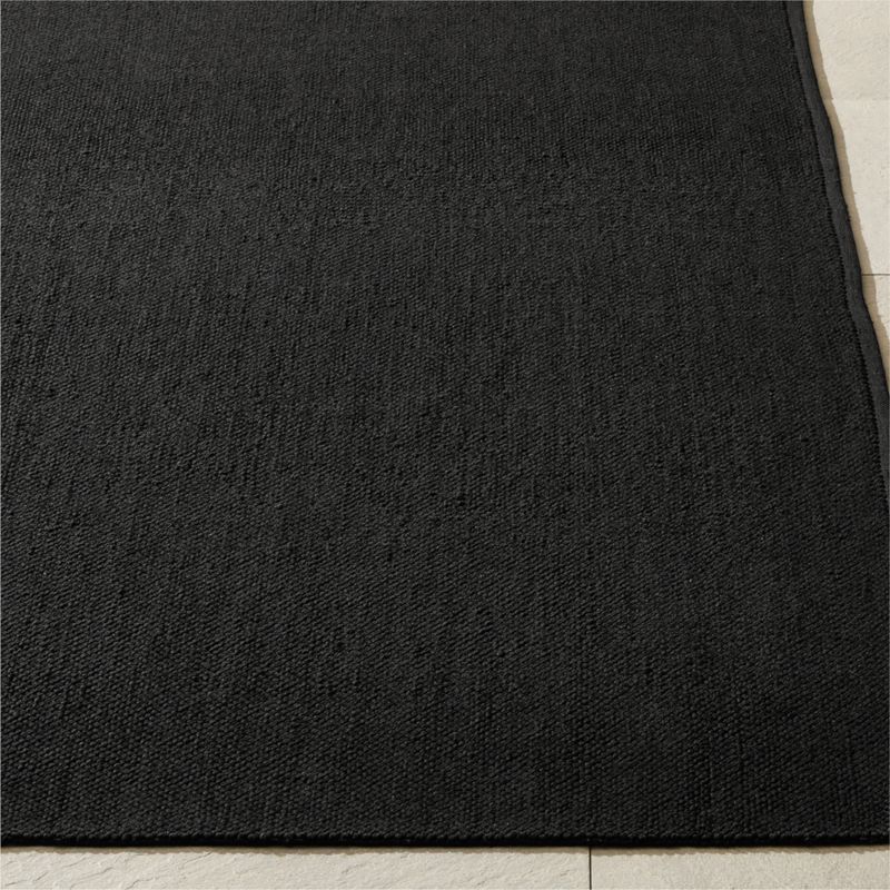 Niya Black Indoor/Outdoor Performance Boucle Area Rug 6'x9' - image 1 of 4