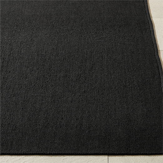 Niya Black Indoor/Outdoor Performance Boucle Area Rug