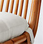View Noelie Rattan Lounge Chair with White Cushion - image 8 of 9