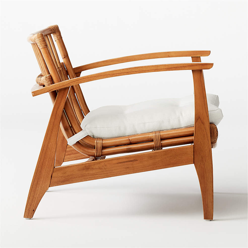 rattan lounge chair with cushion