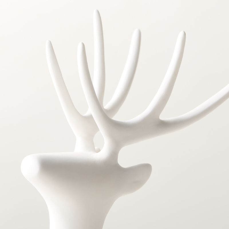 Noelle Bone China Holiday Reindeer Decoration 10" - image 2 of 4