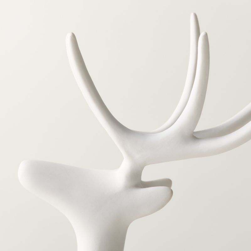 Noelle Bone China Holiday Reindeer Decoration 8" - image 2 of 4