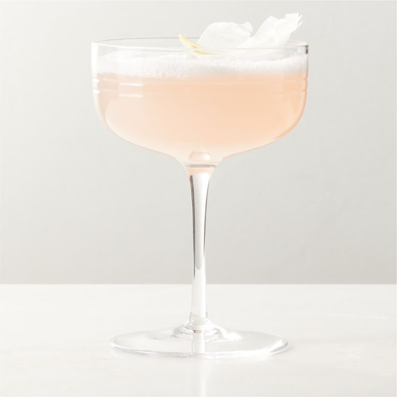 View Noemie Etched Coupe Glass by goop details