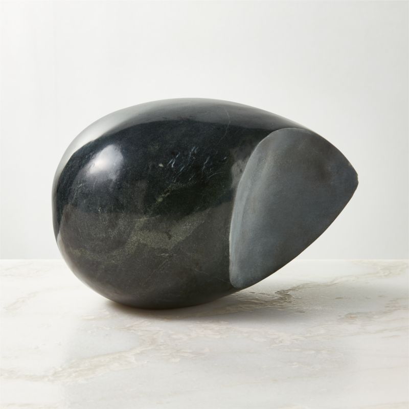 Nokomis Black Soapstone Decorative Object Large - image 0 of 7