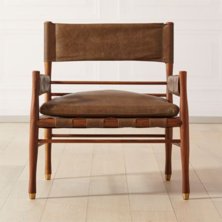 Nomad Leather Safari Chair