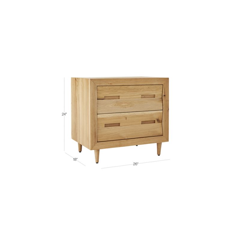 View Nomi Oak Nightstand - image 2 of 10