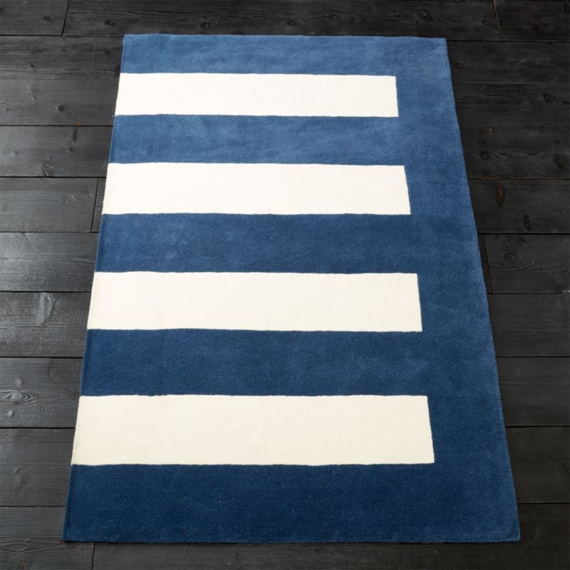 Noren Blue-White Area Rug 5'x8' - image 4 of 6