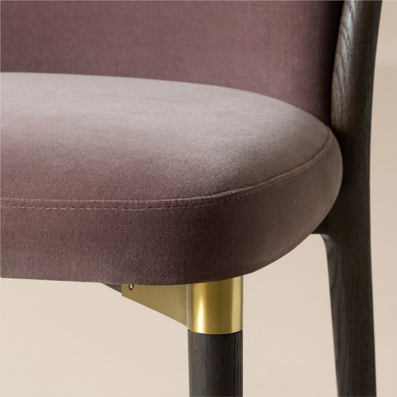 Norrie Dusty Lilac Velvet Counter Stool - image 4 of 6