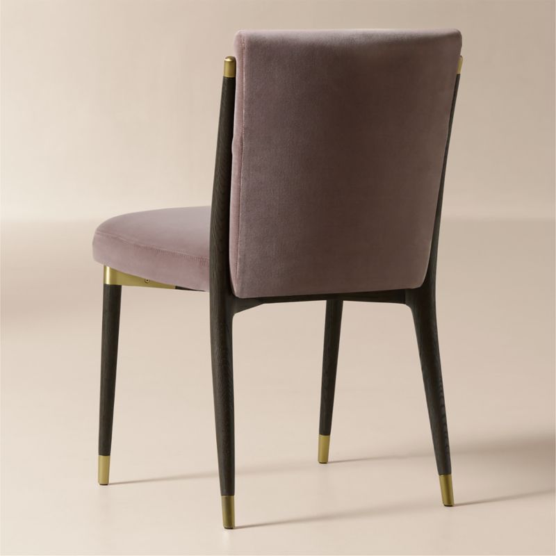 Norrie Dusty Lilac Velvet Armless Dining Chair - image 3 of 7
