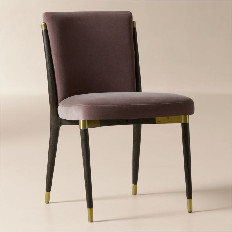Norrie Dusty Lilac Velvet Armless Dining Chair - image 2 of 7