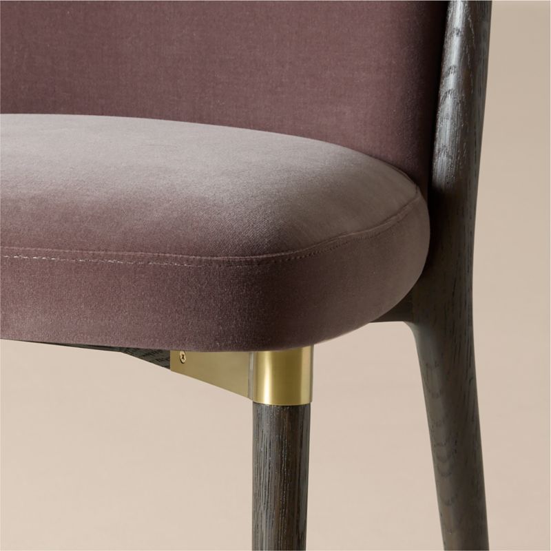 Norrie Dusty Lilac Velvet Armless Dining Chair - image 5 of 7