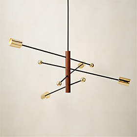 Meldon Modern Polished Brass Chandelier + Reviews