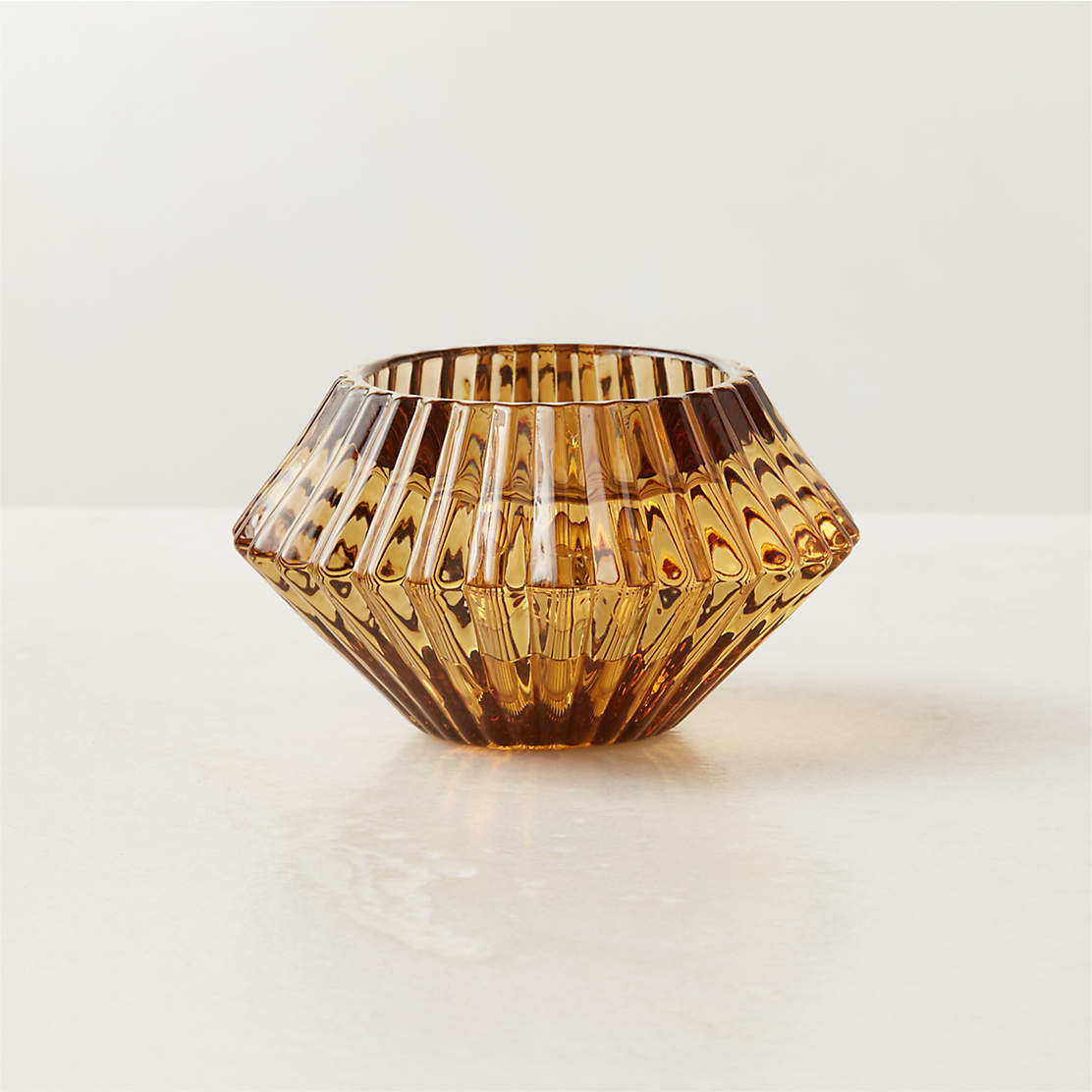Dina Fluted Glass Vase + Reviews CB2 Canada