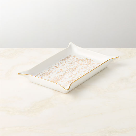 Nutcracker Kingdom White Ceramic Catchall Dish