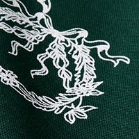 Dark Green and White