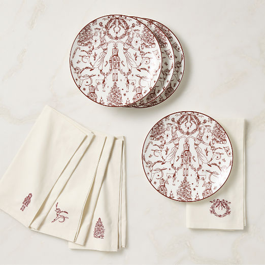 Nutcracker Kingdom Red and White Gift Set