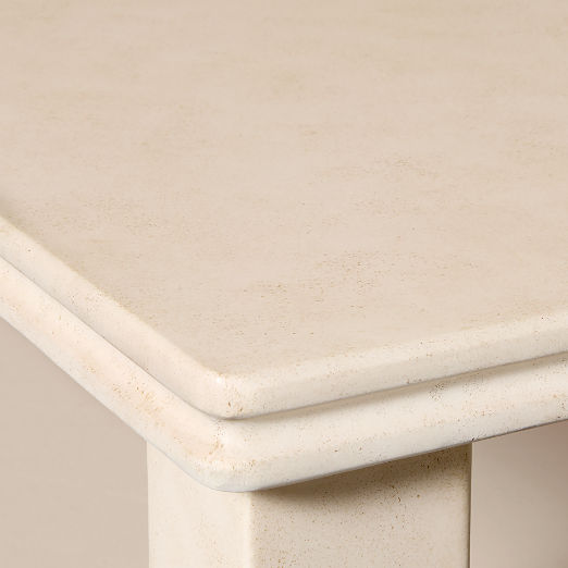 Oakley 64" Rectangular Faux Limestone Outdoor Coffee Table