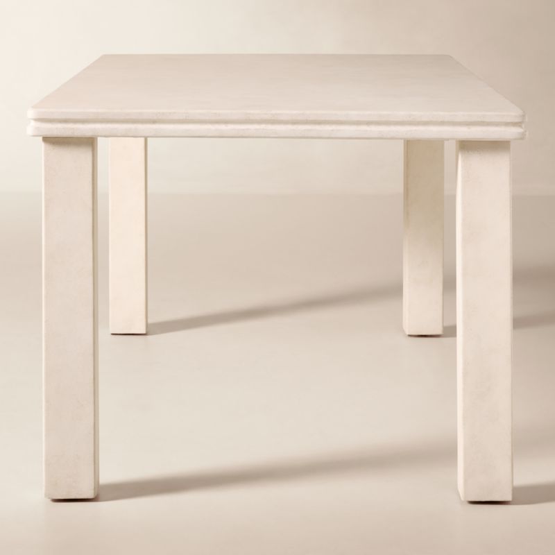 Oakley 72" Rectangular Faux Limestone Outdoor Dining Table - image 4 of 7