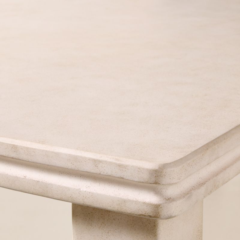 Oakley 96" Rectangular Faux Limestone Outdoor Dining Table - image 6 of 7