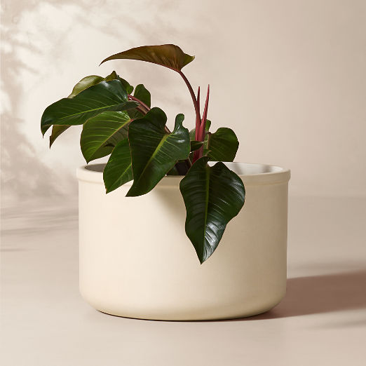 Oakley Round Faux Limestone Indoor/Outdoor Large Planter 18.5"H