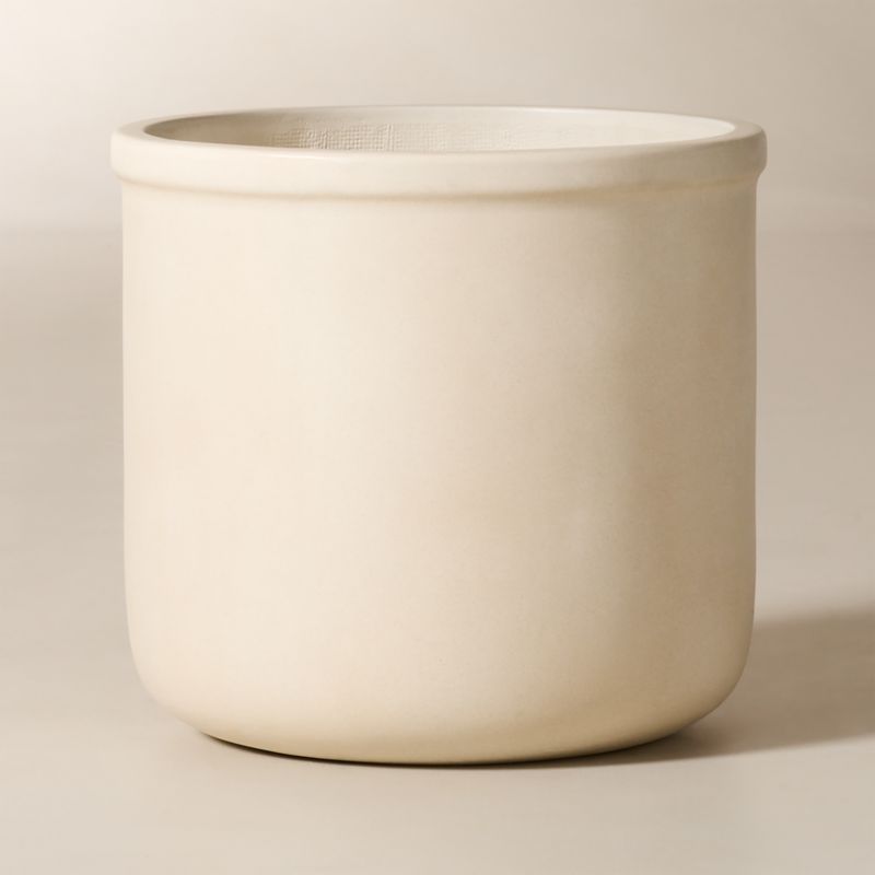 Oakley Round Faux Limestone Indoor/Outdoor Large Planter 19" - image 1 of 3