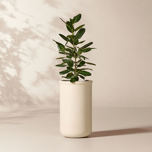 Oakley Round Faux Limestone Indoor/Outdoor XL Planter 28.25"H