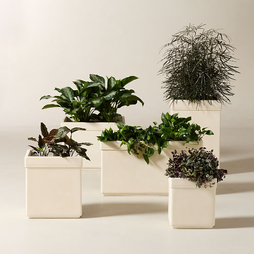 Oakley Faux Limestone Indoor/Outdoor Planters
