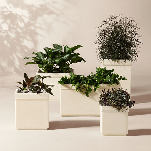Oakley Faux Limestone Indoor/Outdoor Planters