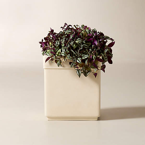 Oakley Square Faux Limestone Indoor/Outdoor Medium Planter 15.5"H