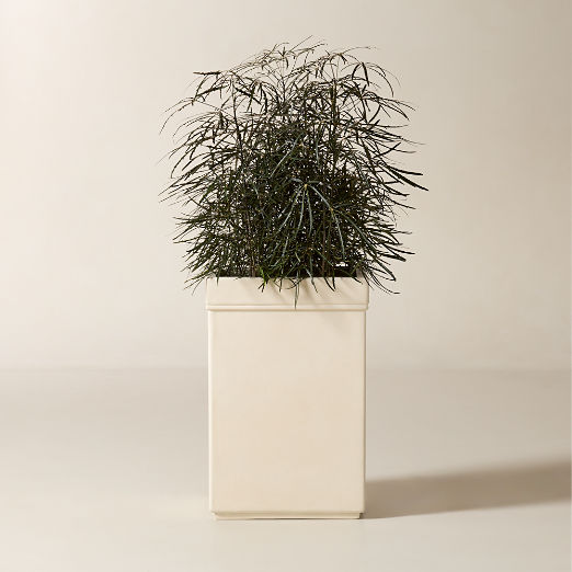 Oakley Square Faux Limestone Indoor/Outdoor XL Planter 29.5"