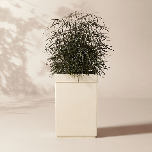 Oakley Square Faux Limestone Indoor/Outdoor XL Planter 29.5"H