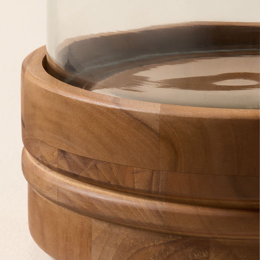 Oakley Teak Lantern 15.25"