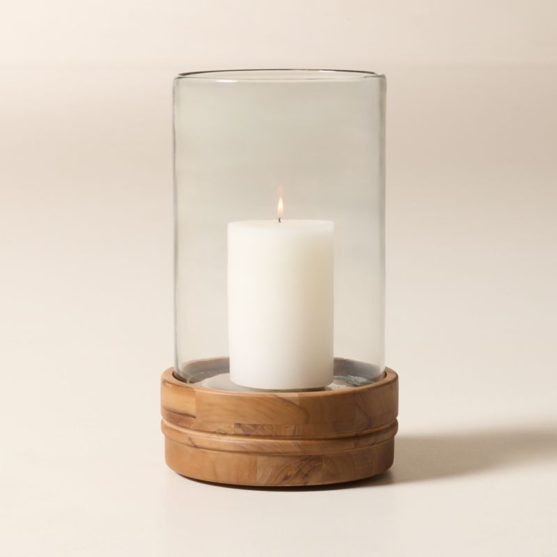 Viewing product image Oakley Teak Lantern 15.25" - image 1 of 7