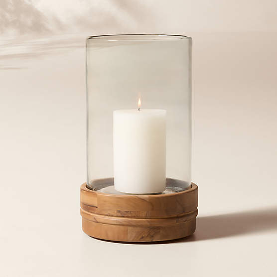 Oakley Teak Lantern 15.25"